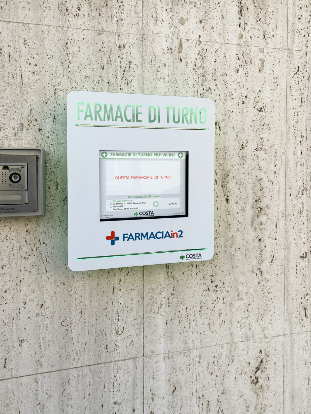 Bacheca dei turni SIMPLY LED: Farmacia In2