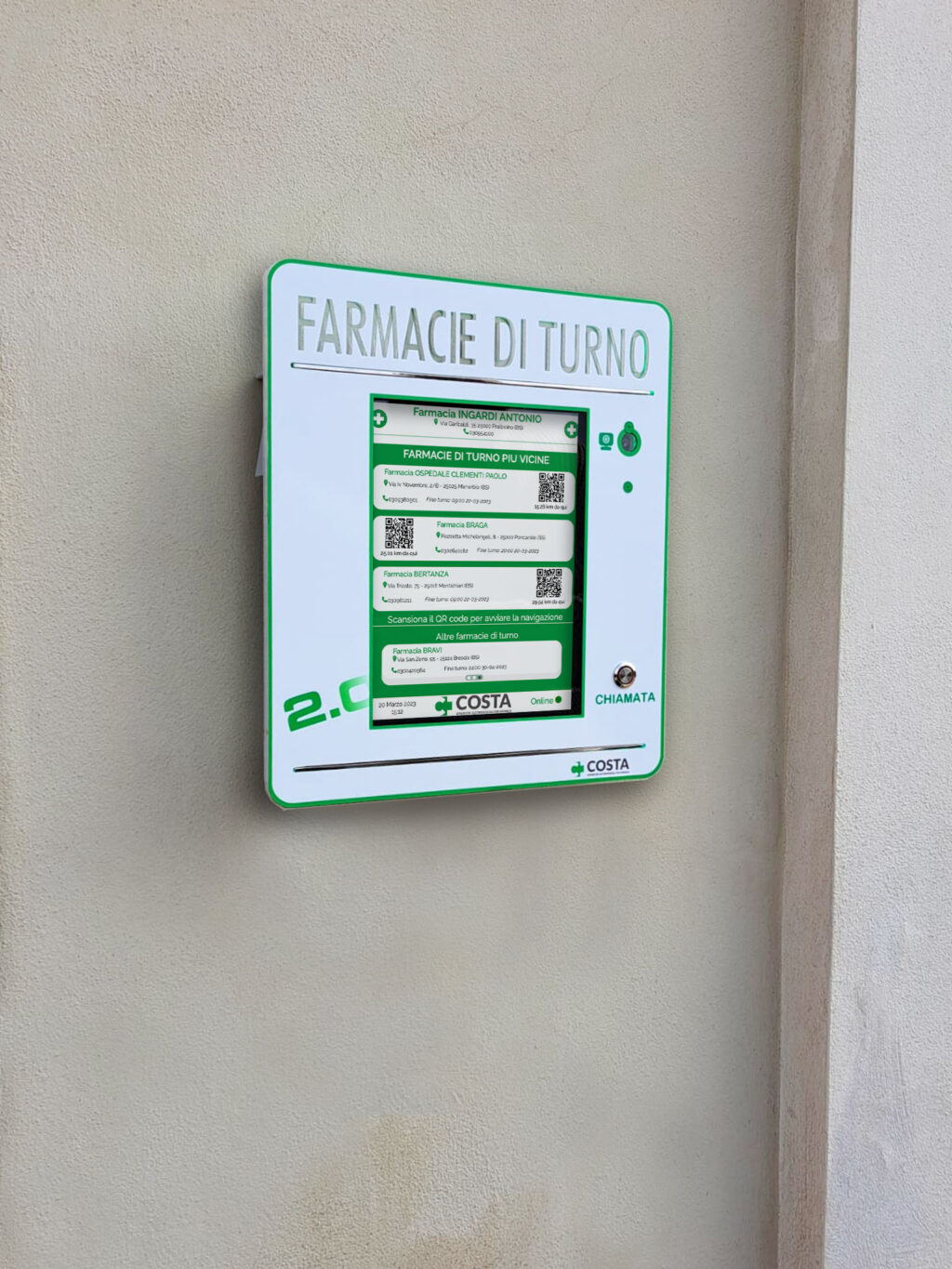 Bacheca dei turni SIMPLY LED: Farmacia Ingardi